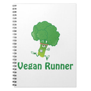 Veganer Läufer - Broccoli Notizblock