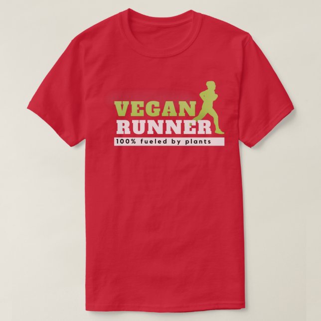 veganer Läufer T-Shirt (Design vorne)