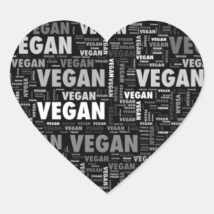 Veganer Liebeherzentwurf Herz-Aufkleber