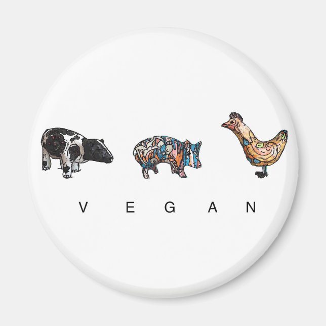 VEGANER MAGNET (Vorne)