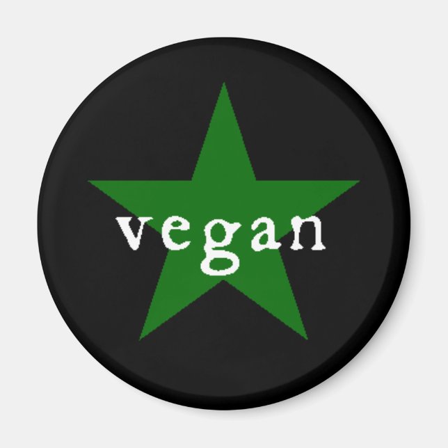 Veganer Magnetmagnet Magnet (Vorne)