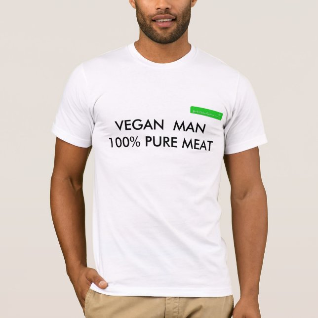 VEGANER MANN T-Shirt (Vorderseite)