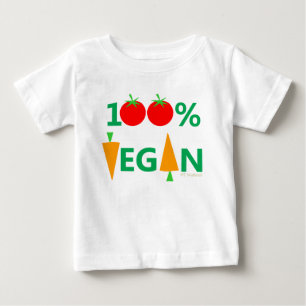 Veganer Niedlicher Cartoon Gemüse Humor Baby T-shirt