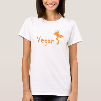 Veganer orange Frosch T-Shirt