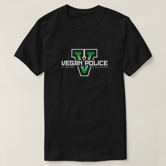 Veganer Polizeiklassiker T-Shirt (Design vorne)