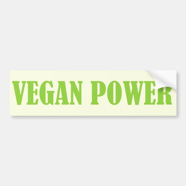 VEGANER POWER-Autoaufkleber Autoaufkleber (Vorne)