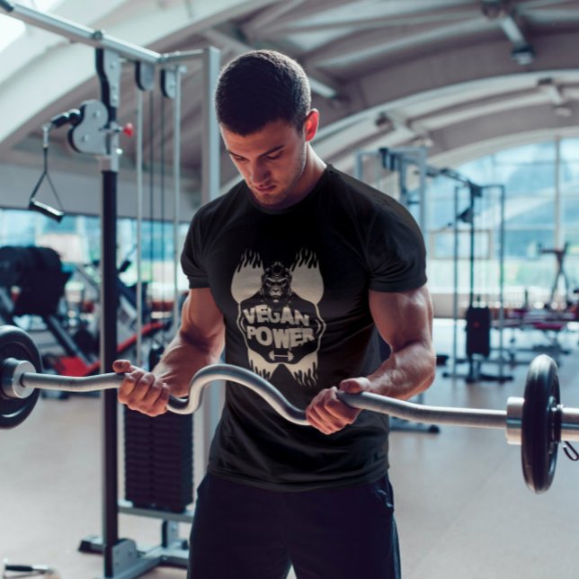 Veganer Power| Bodybuilding| Gym| vegetarisches Tr T-Shirt (Von Creator hochgeladen)