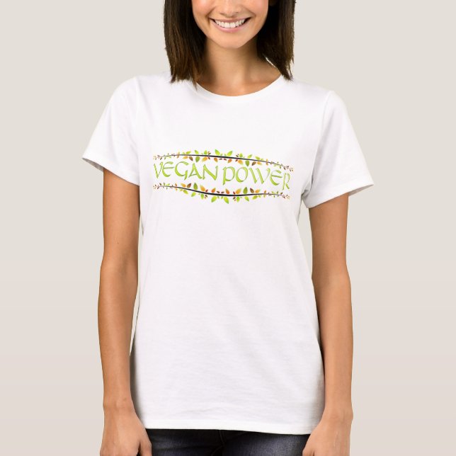 Veganer Power T-Shirt (Vorderseite)