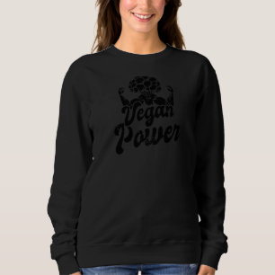 Veganer Power Vegetarian Workout Sweatshirt