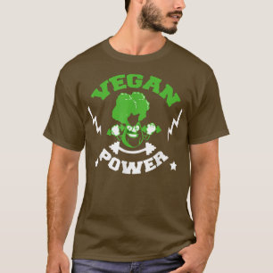 Veganer Power Vegetarische Pflanze Broccoli Bodybu T-Shirt