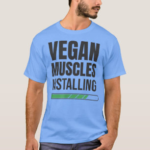 Veganer Power Vegetarische Pflanze Muskel-Bodybuil T-Shirt
