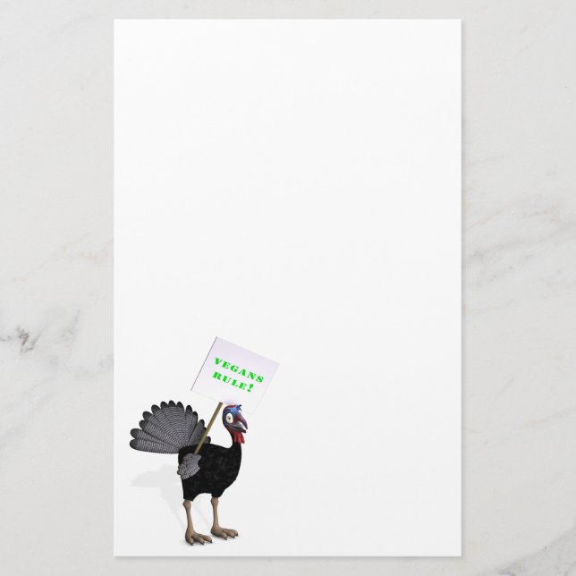 Veganer regieren! briefpapier (Vorderseite)