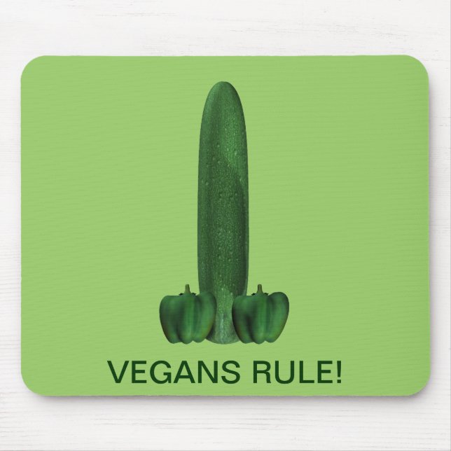 Veganer regieren! mousepad (Vorne)