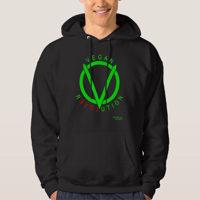 Veganer RevolutionHoodie: durch das conRADICAL Hoodie (Vorderseite)