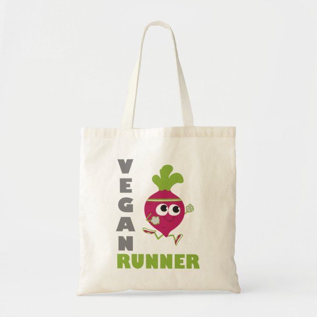 Veganer Rübenläufer Tragetasche (Vorne)