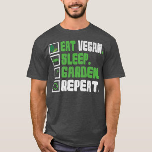 veganer Schlaf Garten wiederholen Tierliebhaber Ve T-Shirt
