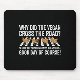 Veganer Tag Hühner Gemüsepflanze Pflanze Basierend Mousepad