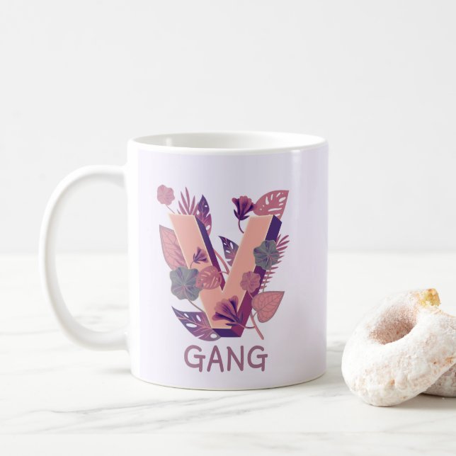 Veganer vegetarischer Tee Kaffeetasse (Mit Donut)