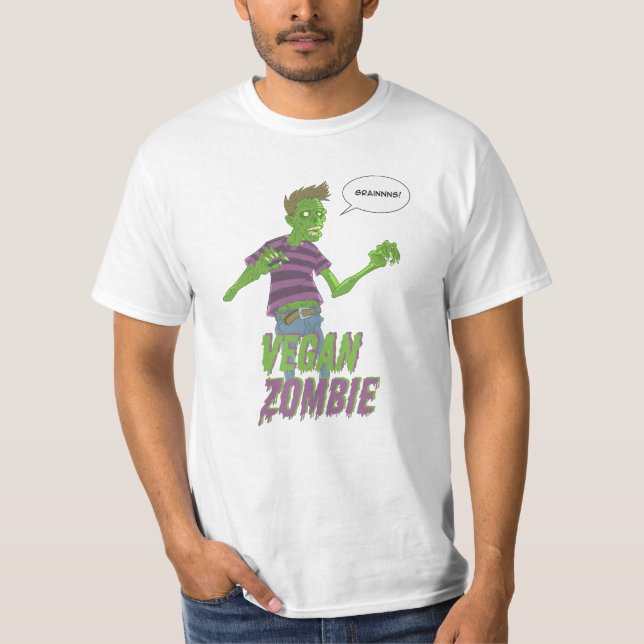 Veganer Zombie T-Shirt (Vorderseite)