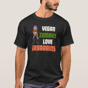 Veganer Zombies lieben Getreide Zombie Halloween V T-Shirt