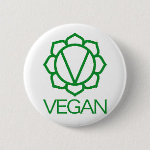 Veganes Abzeichen Button