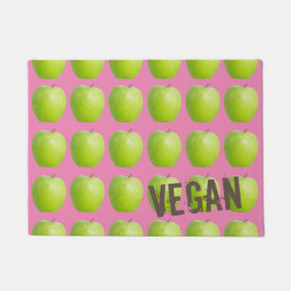 Veganes Apfelmuster für Vegetarier-Liebhaber Fußmatte