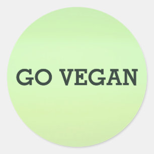 Veganes Aufkleber-Set Runder Aufkleber