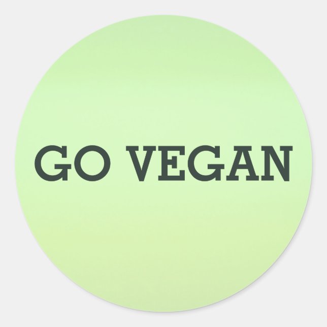 Veganes Aufkleber-Set Runder Aufkleber (Vorderseite)