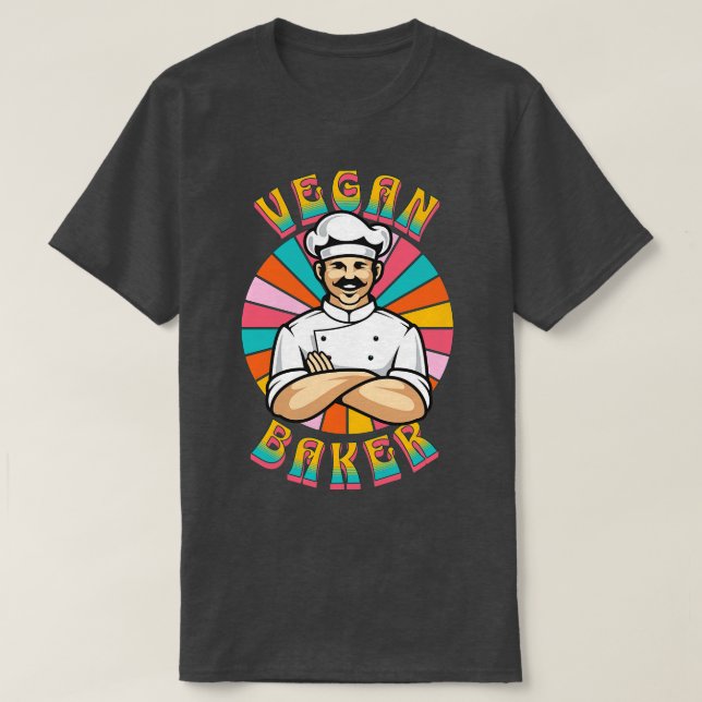 Veganes Backen vegan 2 T-Shirt (Design vorne)