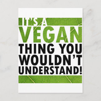 Veganes Ding Postkarte