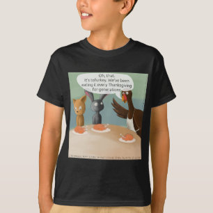 Veganes Erntedankfest Lustig T-Shirt