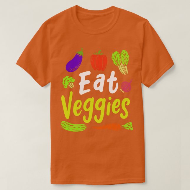 Veganes Gemüse T-Shirt (Design vorne)