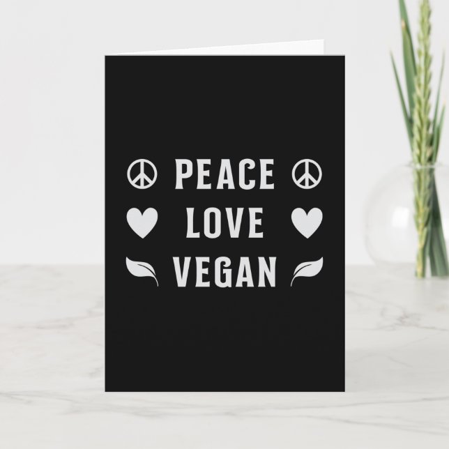 Veganes Gemüse Vegetarische Lebensmittel Veganismu Karte (Vorderseite)
