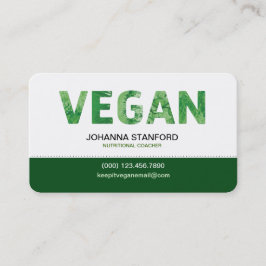 Veganes glückliches Zitat-Geschäft Visitenkarte