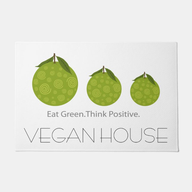 Veganes Haus Fußmatte (Vorderseite)