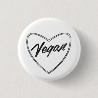 VEGANES Herz-Button-Abzeichen Button