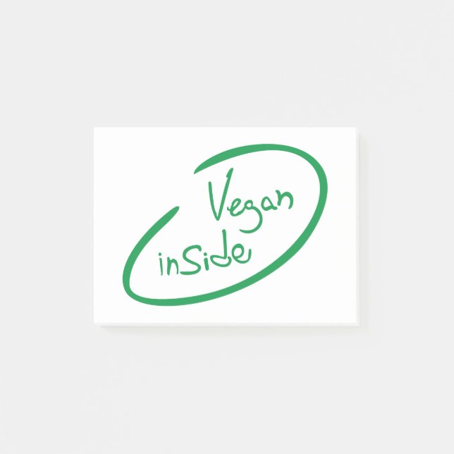 Veganes Innere Post-it Klebezettel (Vorderseite)