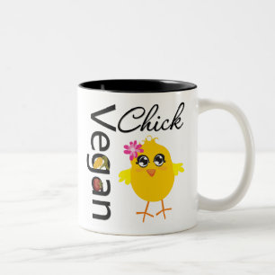 Veganes Küken Zweifarbige Tasse