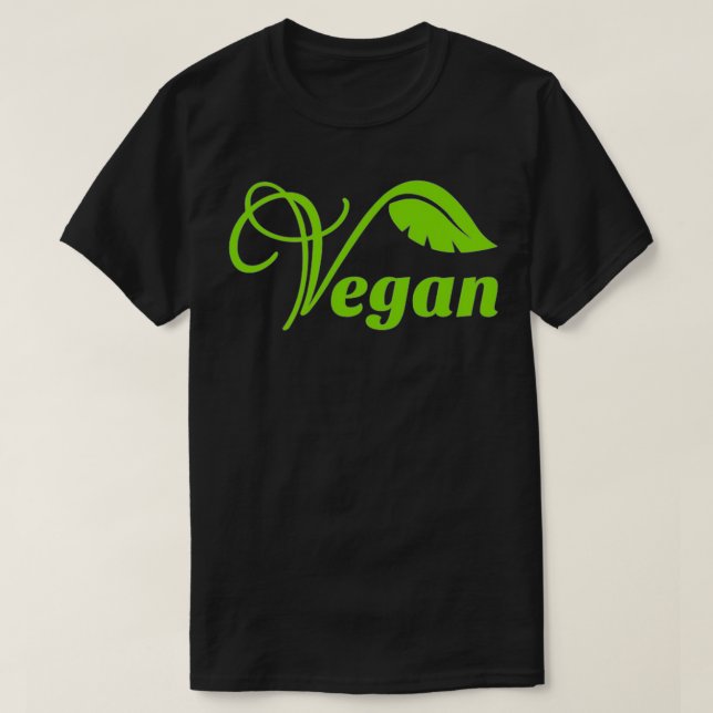 Veganes Leaf-Logo T-Shirt (Design vorne)