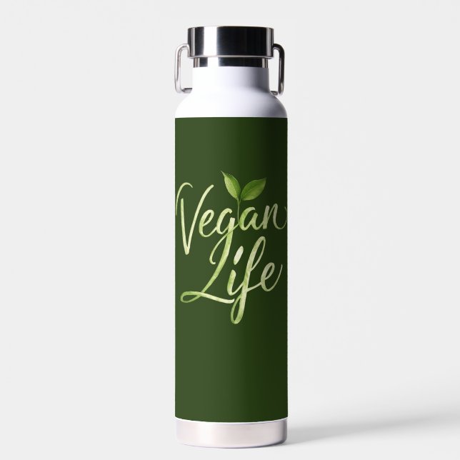 Veganes Leben Trinkflasche (Vorne)
