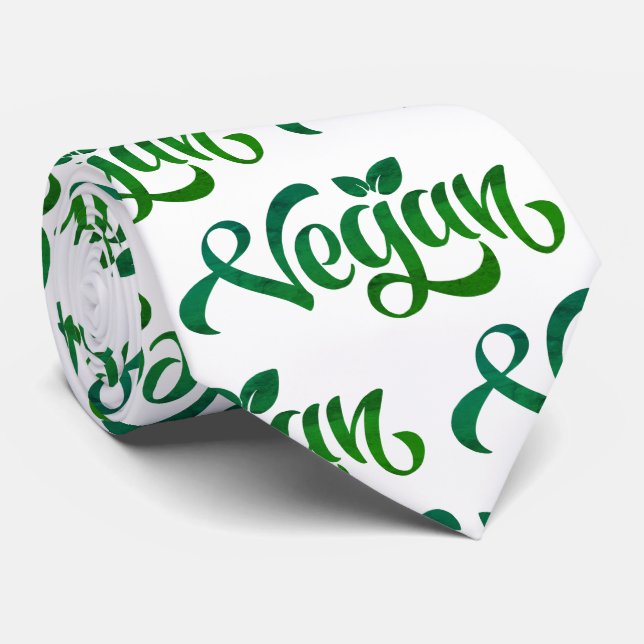 Veganes Logo Krawatte (Gerollt)