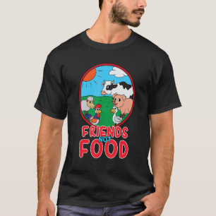 Veganes lustiges Geschenk Iss Pflanzen Liebe Tiere T-Shirt