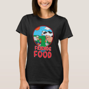 Veganes lustiges Geschenk Iss Pflanzen Liebe Tiere T-Shirt