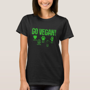 Veganes Mitgefühl und Gewaltlosigkeit Tiere Planet T-Shirt