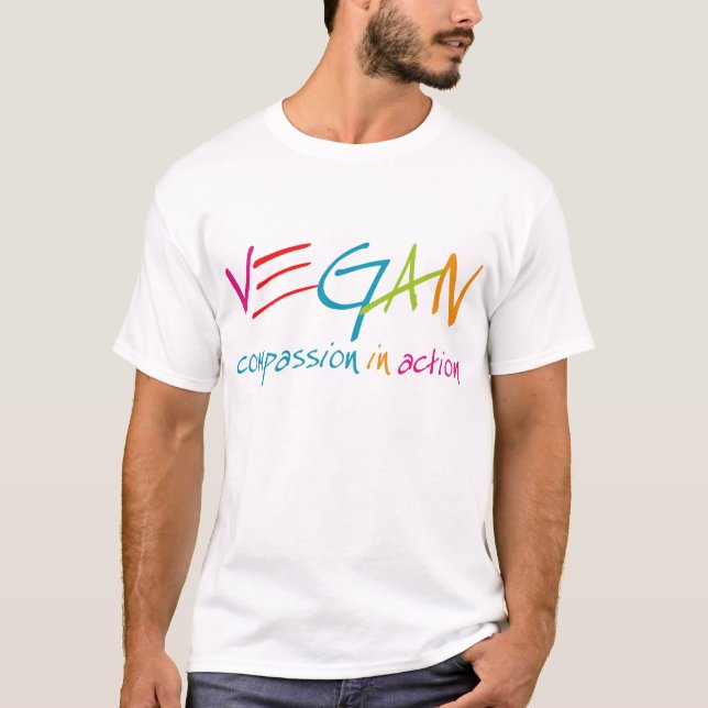 Veganes Mitleid in der Aktion T-Shirt (Vorderseite)