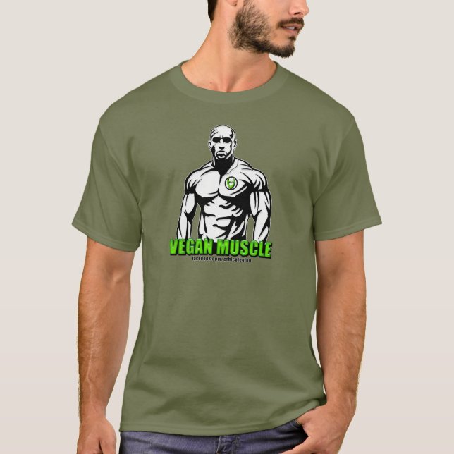 Veganes Muskel-Kleid T-Shirt (Vorderseite)