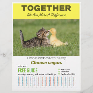 Veganes Poster auswählen Flyer