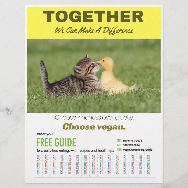 Veganes Poster auswählen Flyer (Vorne)