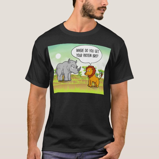 Veganes Protein bro T-Shirt (Vorderseite)