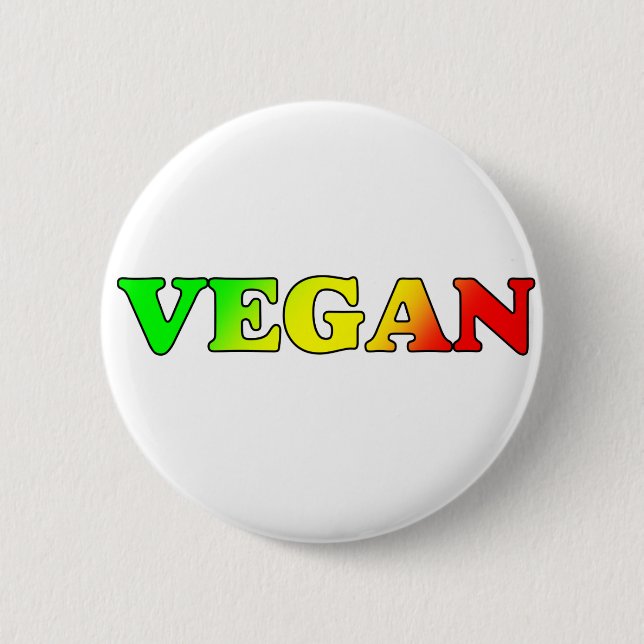 Veganes Rasta Button (Vorderseite)